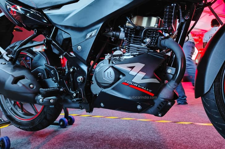 The cowl on the 4V model gets different badging.